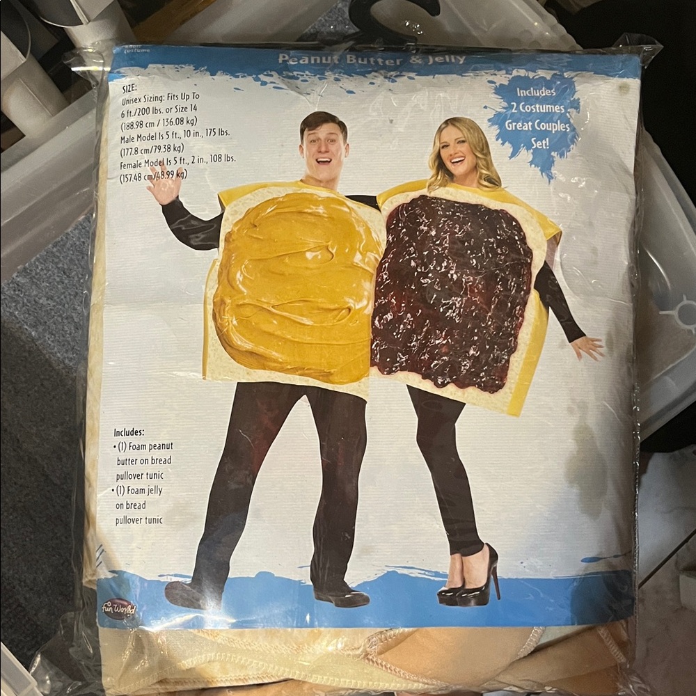 Peanut Butter and Jelly Costume Set